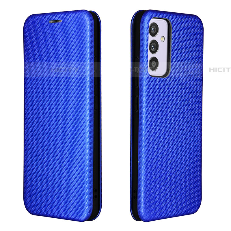 Handytasche Stand Schutzhülle Flip Leder Hülle L06Z für Samsung Galaxy A24 4G Blau