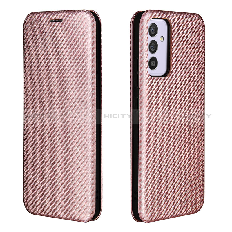 Handytasche Stand Schutzhülle Flip Leder Hülle L06Z für Samsung Galaxy A35 5G Rosegold Plus