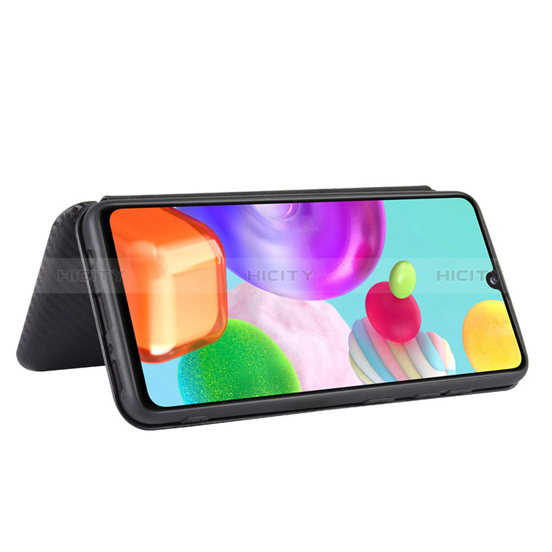 Handytasche Stand Schutzhülle Flip Leder Hülle L06Z für Samsung Galaxy A41 groß