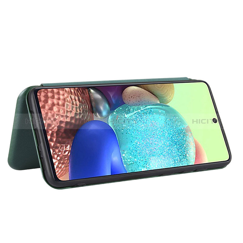 Handytasche Stand Schutzhülle Flip Leder Hülle L06Z für Samsung Galaxy A71 4G A715 groß