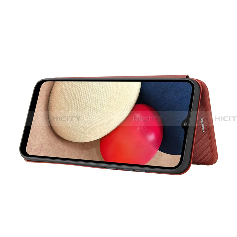 Handytasche Stand Schutzhülle Flip Leder Hülle L06Z für Samsung Galaxy F02S SM-E025F groß