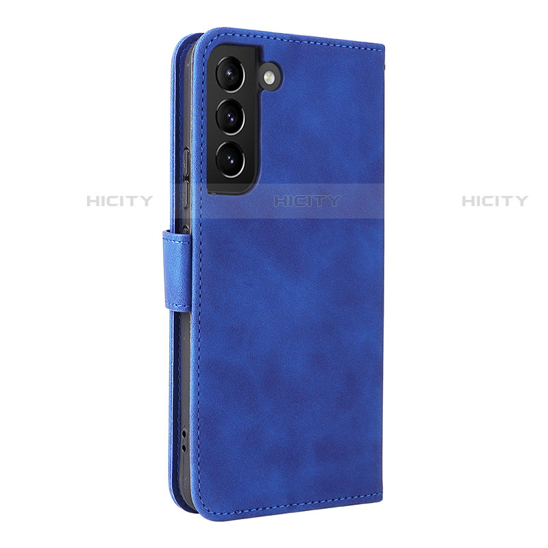 Handytasche Stand Schutzhülle Flip Leder Hülle L06Z für Samsung Galaxy S21 FE 5G Blau