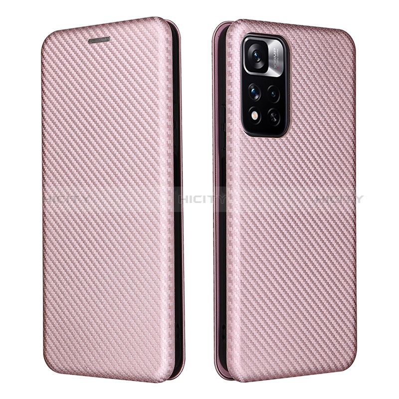 Handytasche Stand Schutzhülle Flip Leder Hülle L06Z für Xiaomi Mi 11i 5G (2022) Rosegold Plus