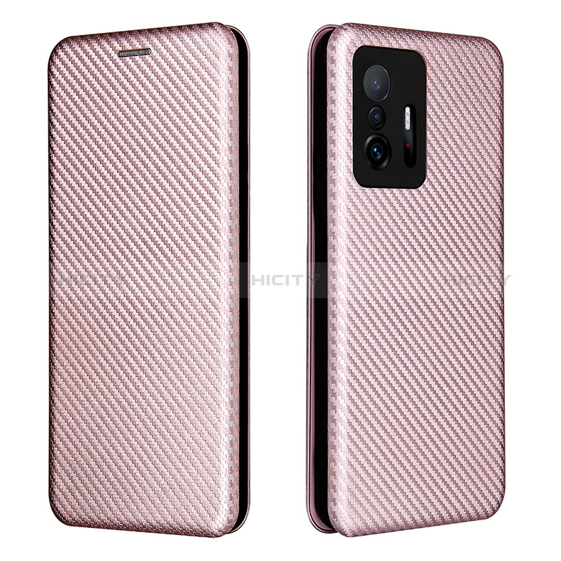 Handytasche Stand Schutzhülle Flip Leder Hülle L06Z für Xiaomi Mi 11T 5G Rosegold