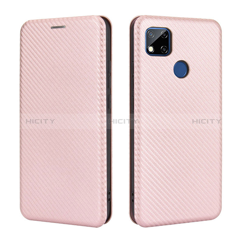 Handytasche Stand Schutzhülle Flip Leder Hülle L06Z für Xiaomi POCO C3 Rosegold