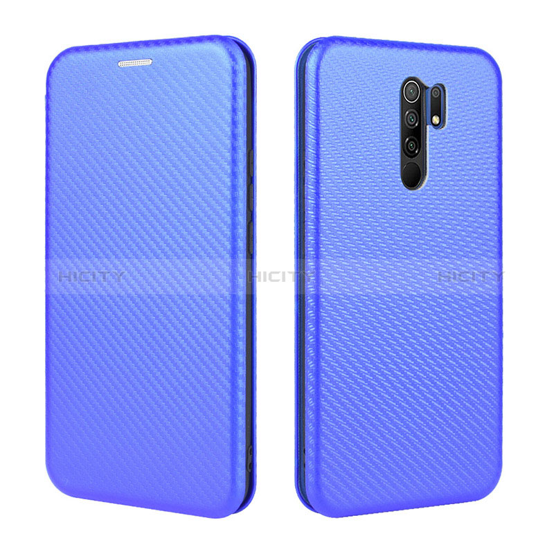 Handytasche Stand Schutzhülle Flip Leder Hülle L06Z für Xiaomi Poco M2 Blau