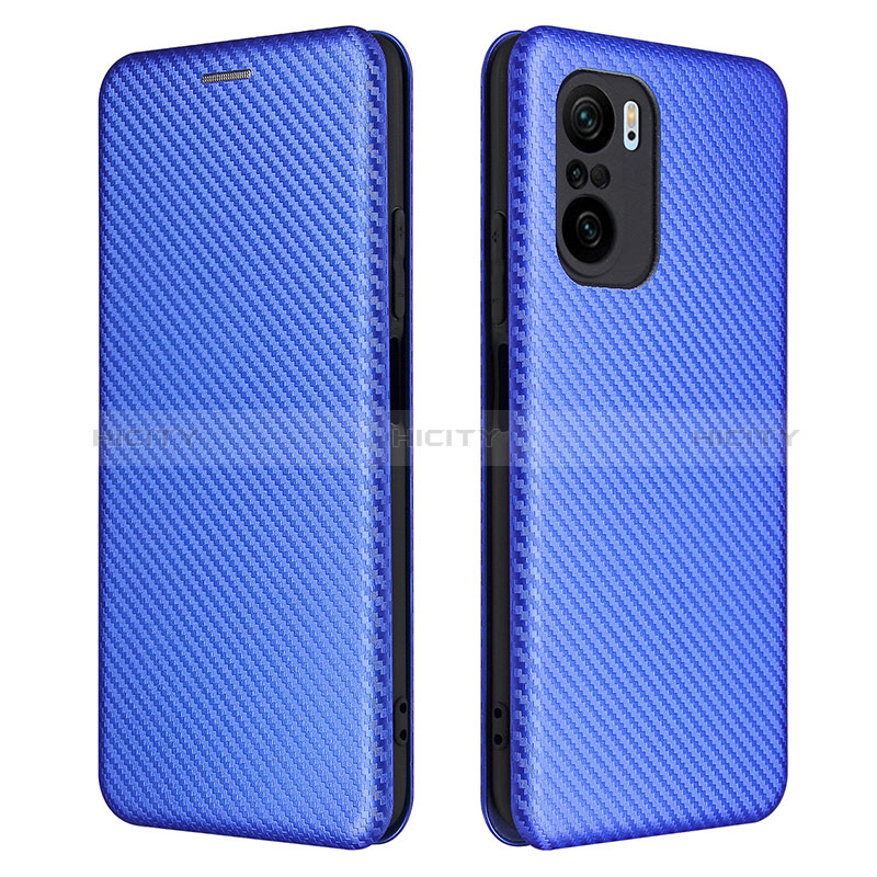 Handytasche Stand Schutzhülle Flip Leder Hülle L06Z für Xiaomi Redmi K40 Pro+ Plus 5G Blau Plus