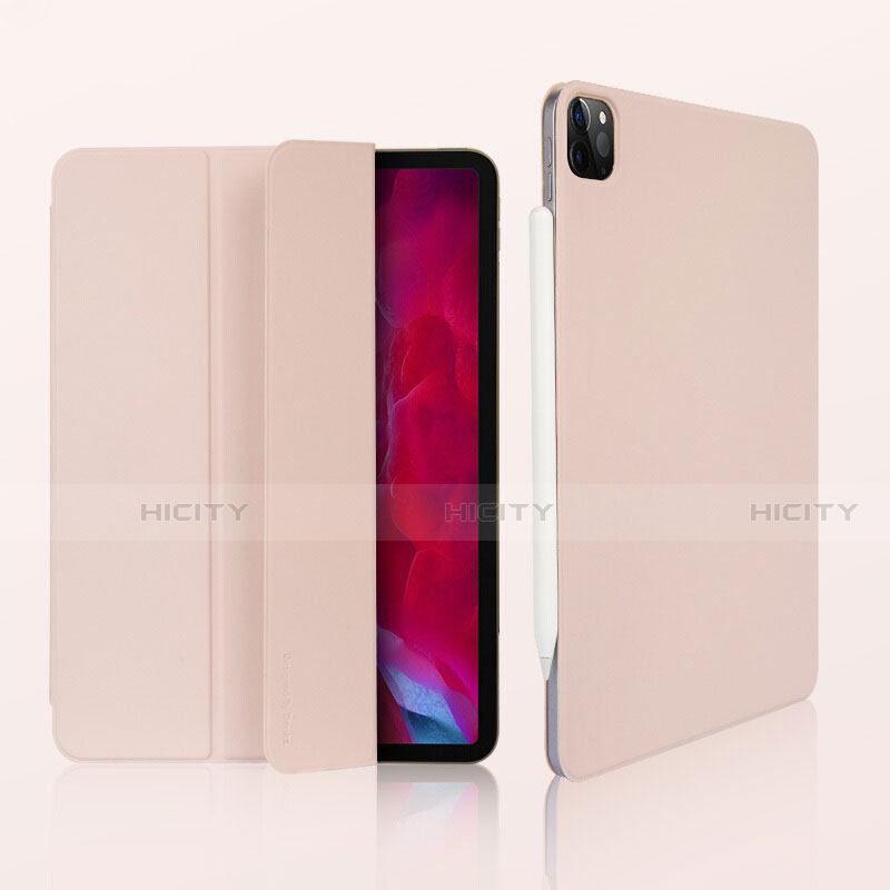 Handytasche Stand Schutzhülle Flip Leder Hülle L07 für Apple iPad Pro 11 (2020) Rosegold Plus