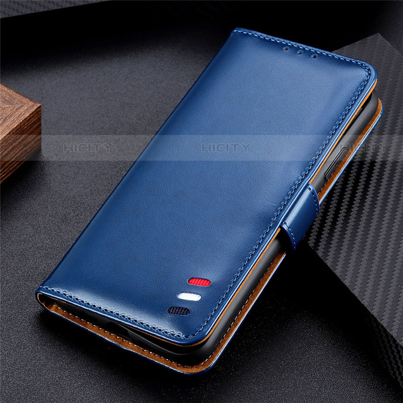 Handytasche Stand Schutzhülle Flip Leder Hülle L07 für Huawei P smart S Blau