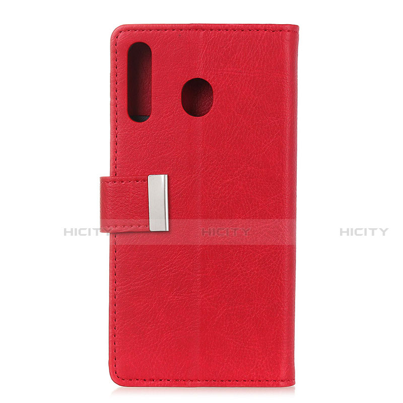 Handytasche Stand Schutzhülle Flip Leder Hülle L07 für Huawei Y6p Rot