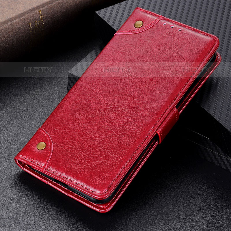 Handytasche Stand Schutzhülle Flip Leder Hülle L07 für Oppo A11s Rot