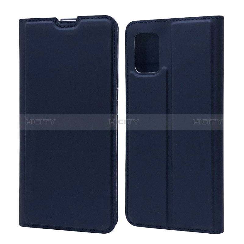 Handytasche Stand Schutzhülle Flip Leder Hülle L07 für Samsung Galaxy A71 4G A715 Blau Plus
