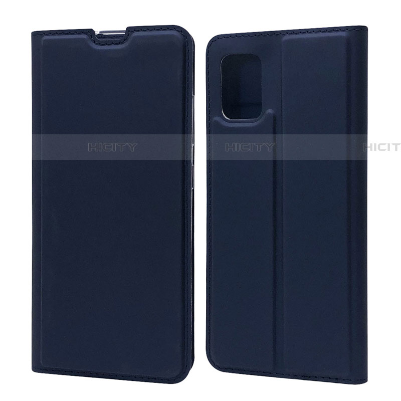 Handytasche Stand Schutzhülle Flip Leder Hülle L07 für Samsung Galaxy A71 5G Blau Plus