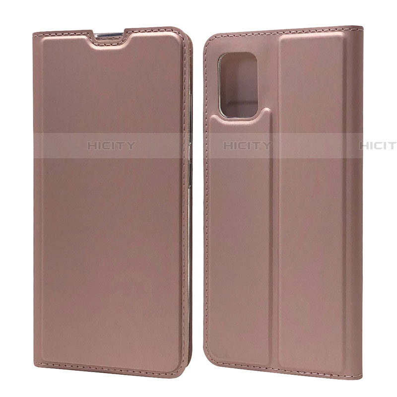 Handytasche Stand Schutzhülle Flip Leder Hülle L07 für Samsung Galaxy A71 5G Rosegold Plus