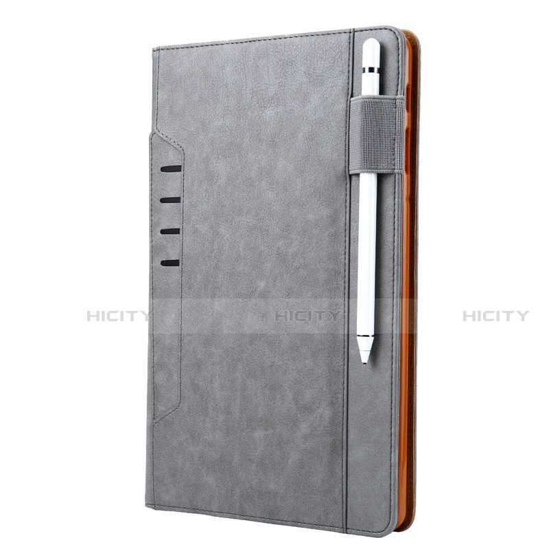 Handytasche Stand Schutzhülle Flip Leder Hülle L07 für Samsung Galaxy Tab S6 10.5 SM-T860 Grau