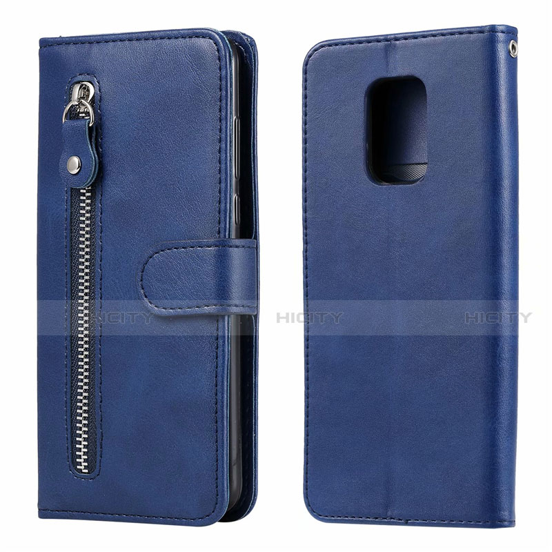 Handytasche Stand Schutzhülle Flip Leder Hülle L07 für Xiaomi Poco M2 Pro Blau