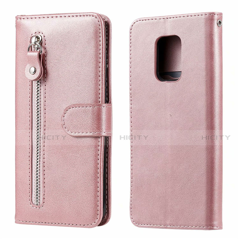 Handytasche Stand Schutzhülle Flip Leder Hülle L07 für Xiaomi Redmi Note 9 Pro Max Rosegold