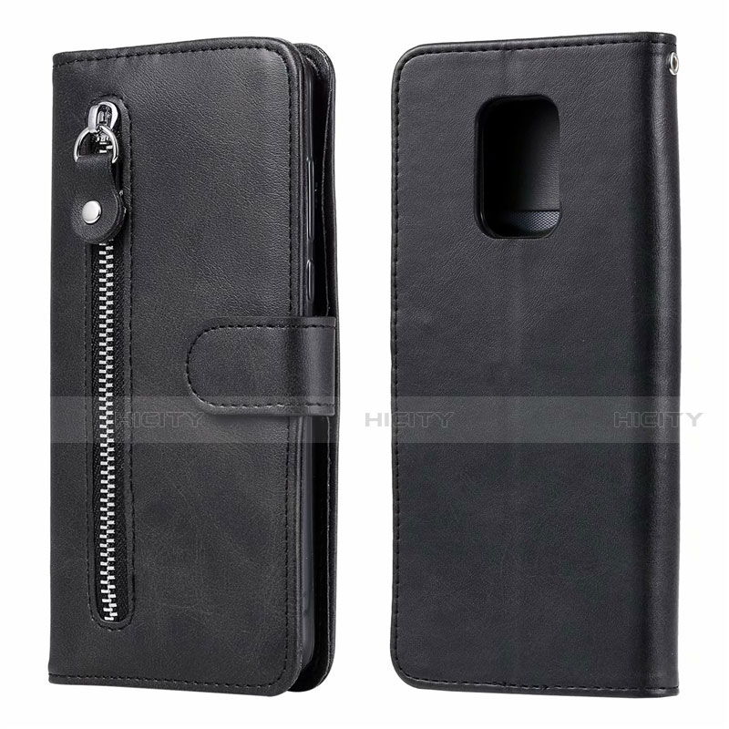 Handytasche Stand Schutzhülle Flip Leder Hülle L07 für Xiaomi Redmi Note 9 Pro Schwarz Plus