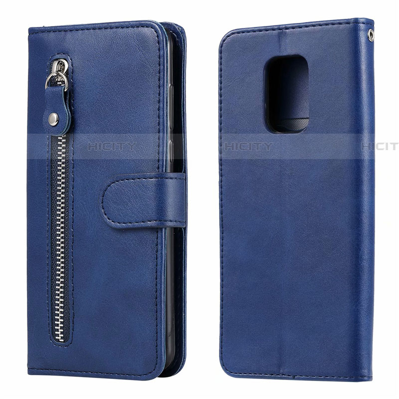 Handytasche Stand Schutzhülle Flip Leder Hülle L07 für Xiaomi Redmi Note 9S Blau Plus