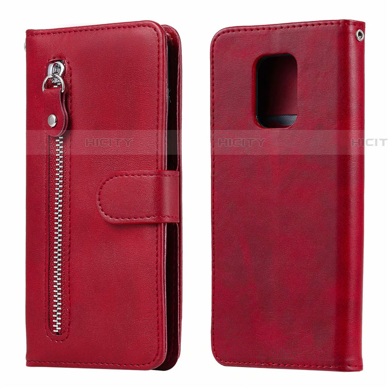 Handytasche Stand Schutzhülle Flip Leder Hülle L07 für Xiaomi Redmi Note 9S Rot