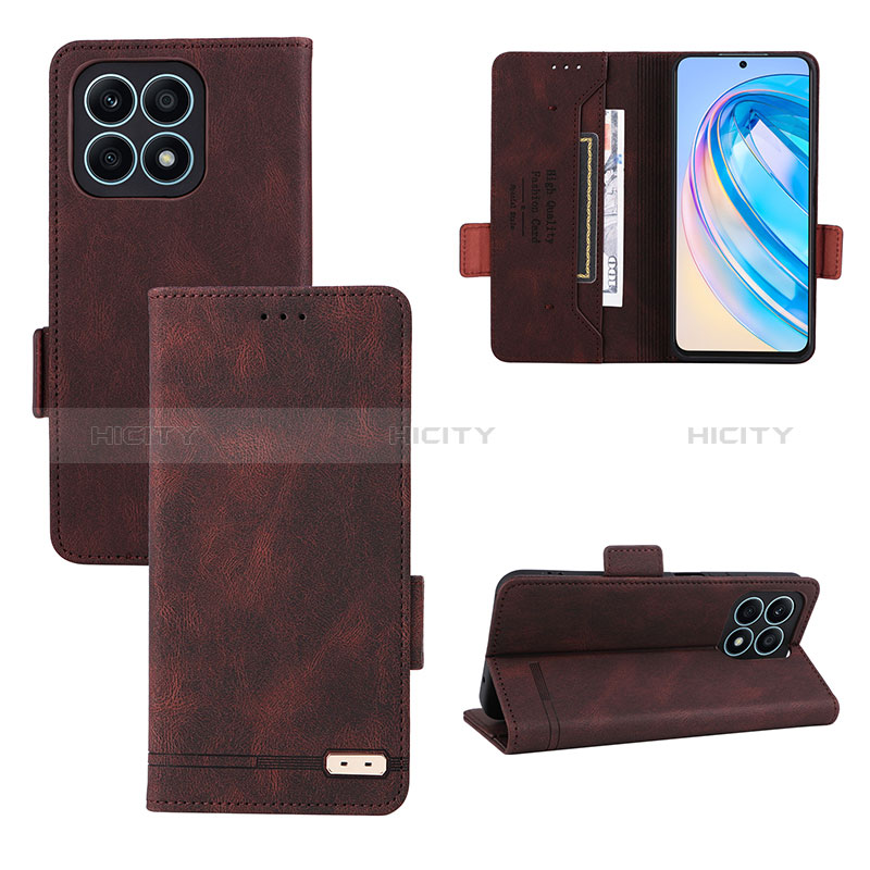 Handytasche Stand Schutzhülle Flip Leder Hülle L07Z für Huawei Honor X8a 4G groß