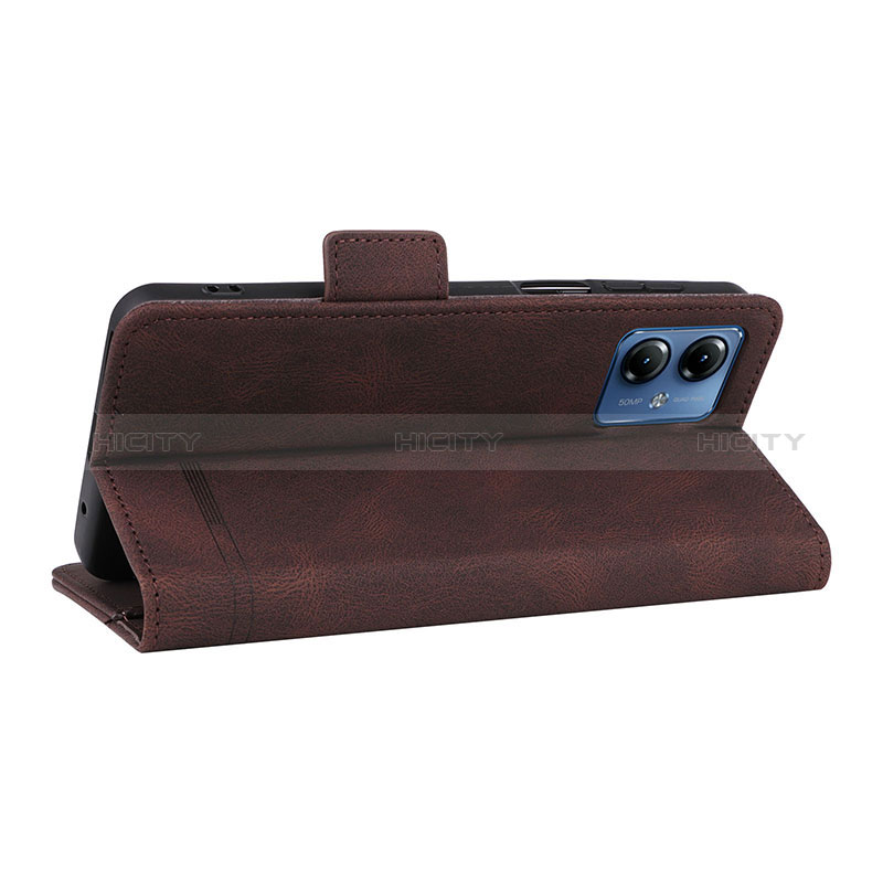 Handytasche Stand Schutzhülle Flip Leder Hülle L07Z für Motorola Moto G14 groß