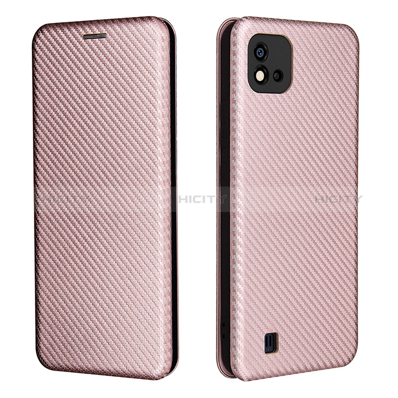 Handytasche Stand Schutzhülle Flip Leder Hülle L07Z für Realme C11 (2021) Rosegold