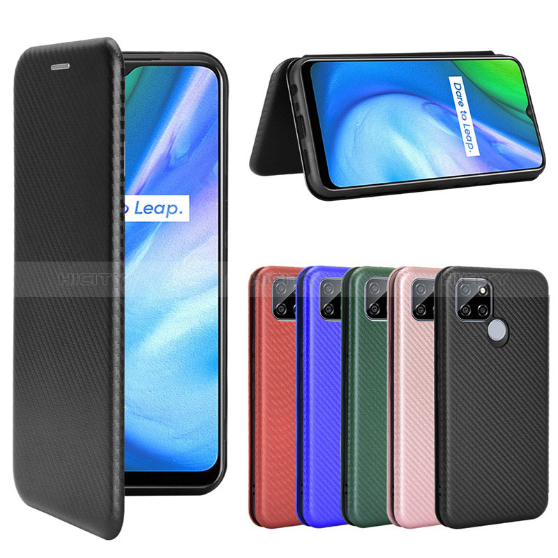 Handytasche Stand Schutzhülle Flip Leder Hülle L07Z für Realme Q2i 5G groß