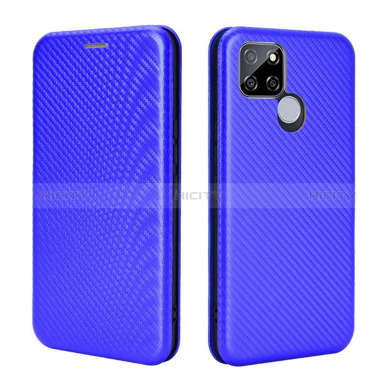 Handytasche Stand Schutzhülle Flip Leder Hülle L07Z für Realme Q2i 5G Blau Plus