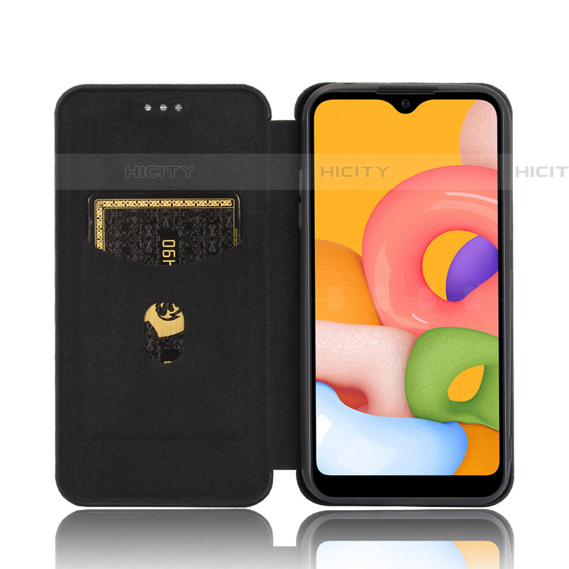 Handytasche Stand Schutzhülle Flip Leder Hülle L07Z für Samsung Galaxy A01 SM-A015 groß