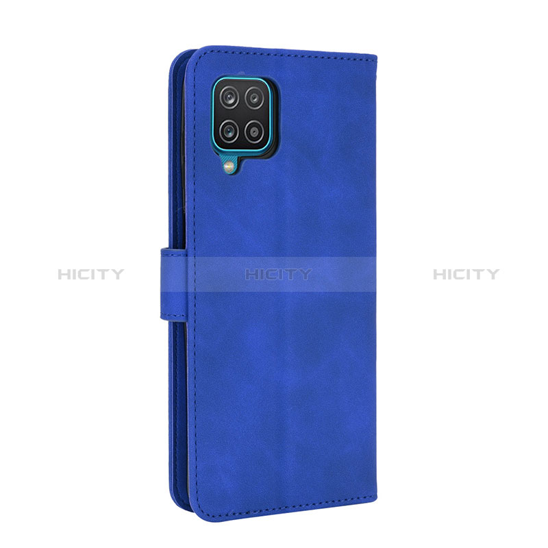 Handytasche Stand Schutzhülle Flip Leder Hülle L07Z für Samsung Galaxy A12 Nacho Blau Plus