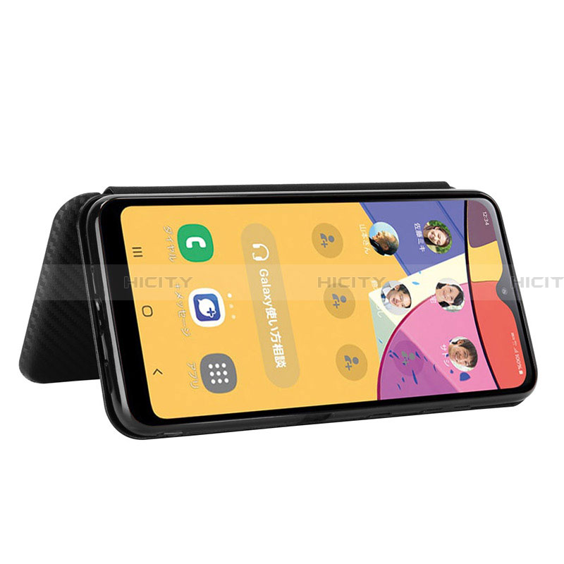 Handytasche Stand Schutzhülle Flip Leder Hülle L07Z für Samsung Galaxy A21 SC-42A groß