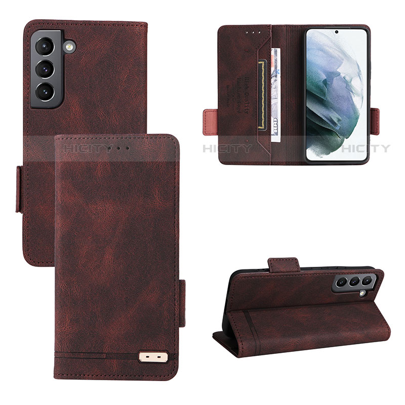 Handytasche Stand Schutzhülle Flip Leder Hülle L07Z für Samsung Galaxy S21 Plus 5G