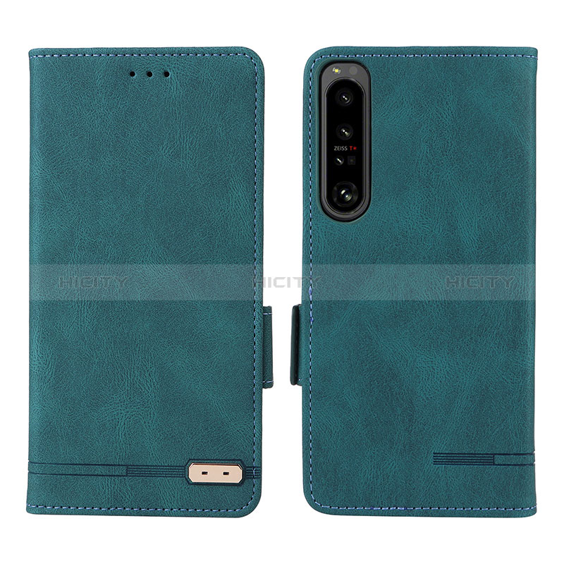 Handytasche Stand Schutzhülle Flip Leder Hülle L07Z für Sony Xperia 1 IV SO-51C Grün Plus