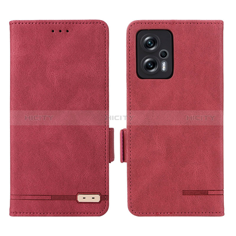 Handytasche Stand Schutzhülle Flip Leder Hülle L07Z für Xiaomi Poco X4 GT 5G Rot Plus