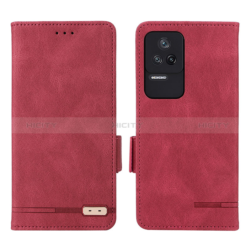 Handytasche Stand Schutzhülle Flip Leder Hülle L07Z für Xiaomi Redmi K40S 5G Rot Plus