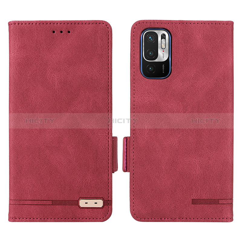 Handytasche Stand Schutzhülle Flip Leder Hülle L07Z für Xiaomi Redmi Note 10T 5G Rot Plus