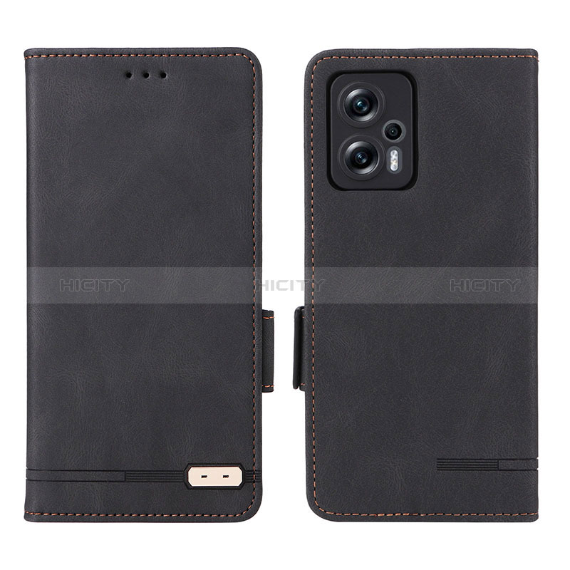 Handytasche Stand Schutzhülle Flip Leder Hülle L07Z für Xiaomi Redmi Note 11T Pro 5G Schwarz Plus