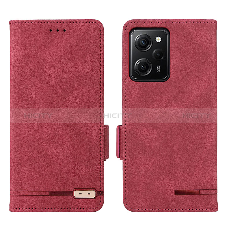 Handytasche Stand Schutzhülle Flip Leder Hülle L07Z für Xiaomi Redmi Note 12 Pro Speed 5G Rot Plus