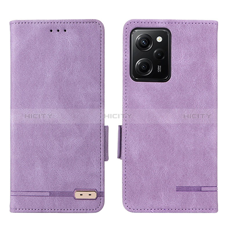 Handytasche Stand Schutzhülle Flip Leder Hülle L07Z für Xiaomi Redmi Note 12 Pro Speed 5G Violett Plus