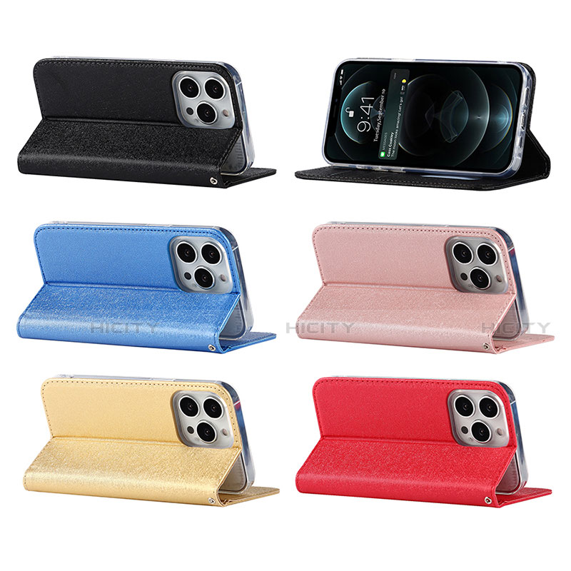 Handytasche Stand Schutzhülle Flip Leder Hülle L08 für Apple iPhone 13 Pro Max