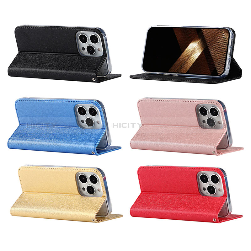 Handytasche Stand Schutzhülle Flip Leder Hülle L08 für Apple iPhone 14 Pro