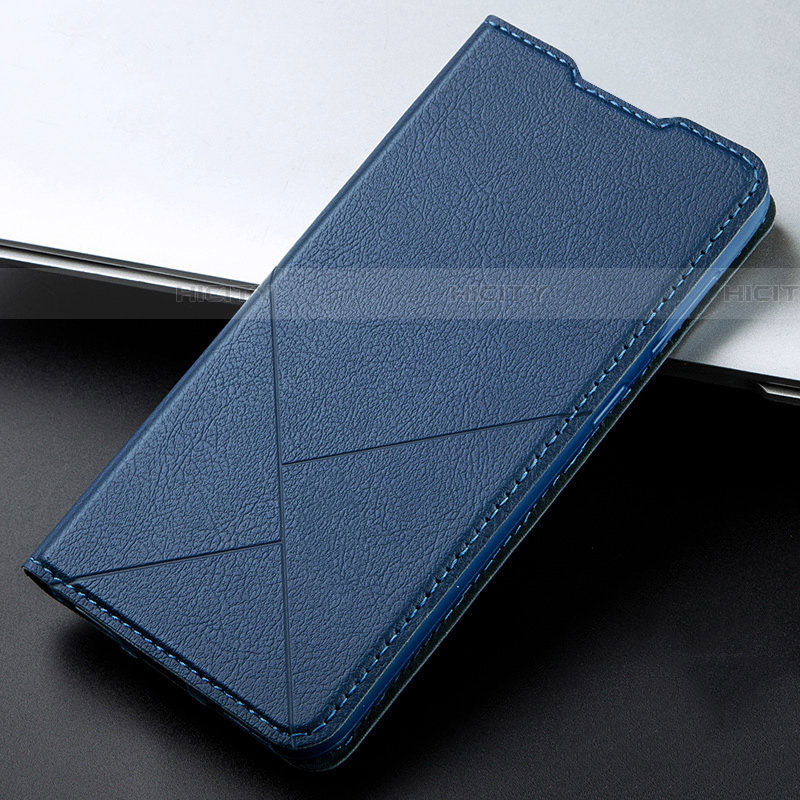 Handytasche Stand Schutzhülle Flip Leder Hülle L08 für Oppo A91 Blau