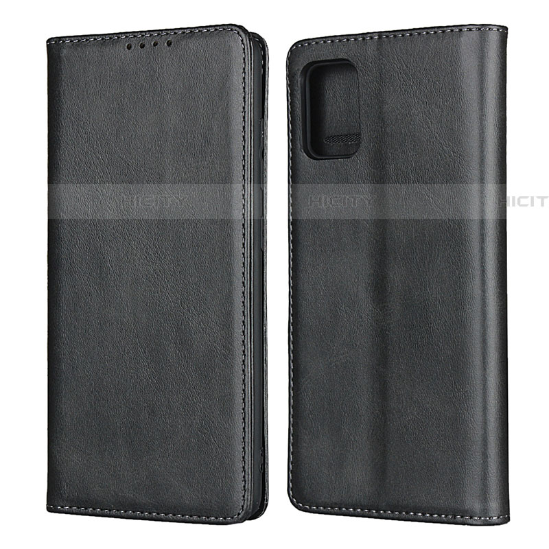 Handytasche Stand Schutzhülle Flip Leder Hülle L08 für Samsung Galaxy A51 5G Schwarz Plus