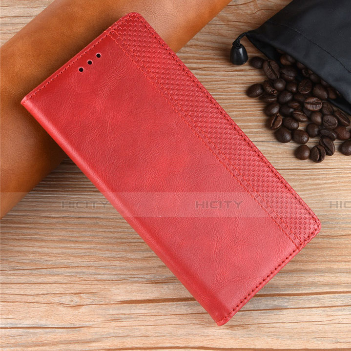 Handytasche Stand Schutzhülle Flip Leder Hülle L08 für Samsung Galaxy M21s Rot