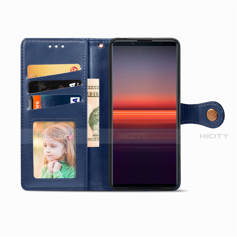 Handytasche Stand Schutzhülle Flip Leder Hülle L08 für Sony Xperia 5 II