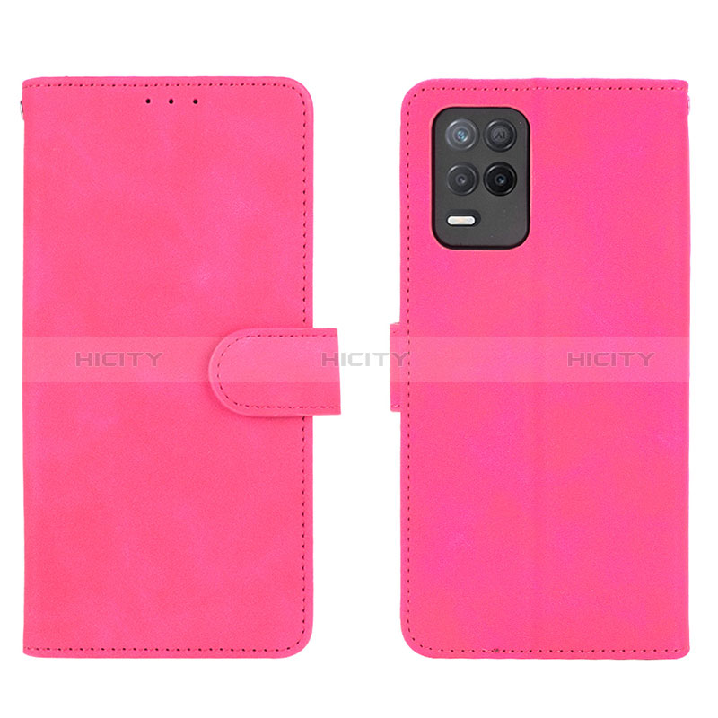 Handytasche Stand Schutzhülle Flip Leder Hülle L08Z für Realme 8 5G Pink