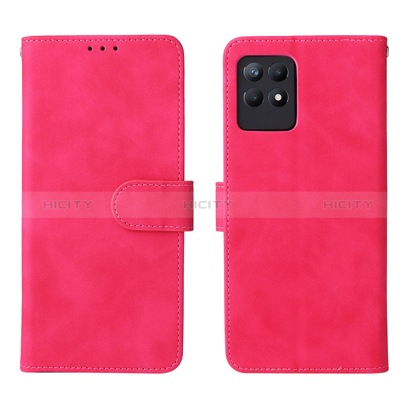 Handytasche Stand Schutzhülle Flip Leder Hülle L08Z für Realme 8i Pink