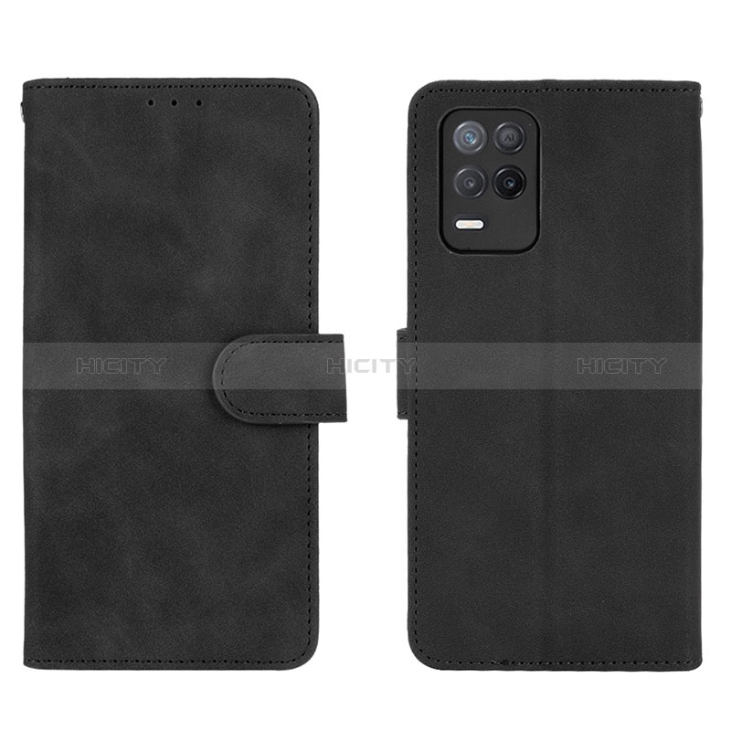 Handytasche Stand Schutzhülle Flip Leder Hülle L08Z für Realme 8s 5G Schwarz Plus