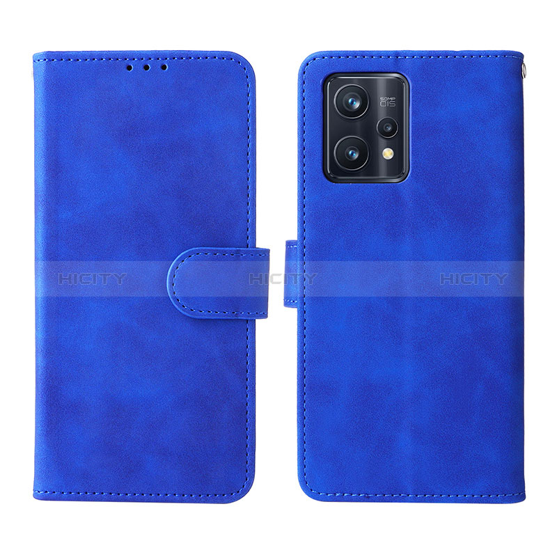 Handytasche Stand Schutzhülle Flip Leder Hülle L08Z für Realme 9 4G Blau